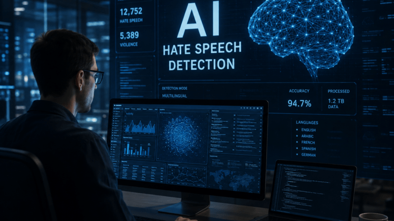 Le rôle de l&rsquo;intelligence artificielle dans la détection des discours de haine sur les plateformes de réseaux sociaux